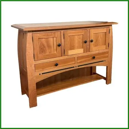 Simply Amish Aspen Open Sideboard