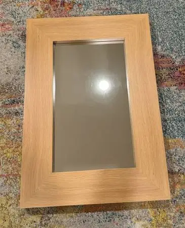 West Elm Chunky Wood Wall Mirror in Light Oak (Discontinued)