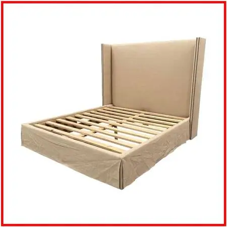 California King Size Restoration Hardware Wingback Bed Frame