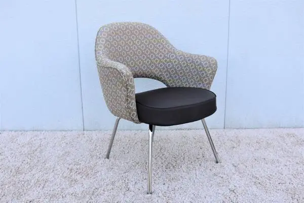 Mid-Century Modern Eero Saarinen for Knoll Brown Executive Armchair