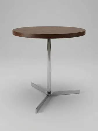 Mid Century Danish Modern Rosewood and Chrome Occasional Table