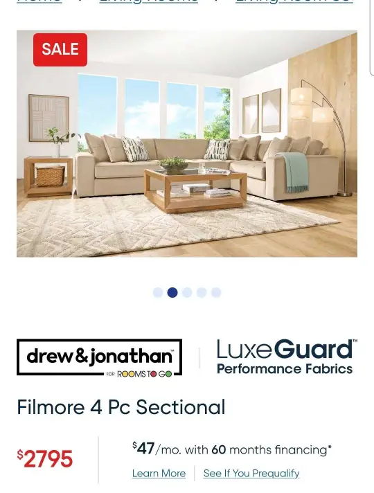 4pc Sectional