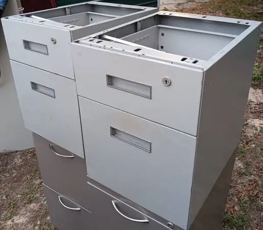 2,2-Drawer,File Cabinets,Utility Cabinets,Gray,Rails,Stackable