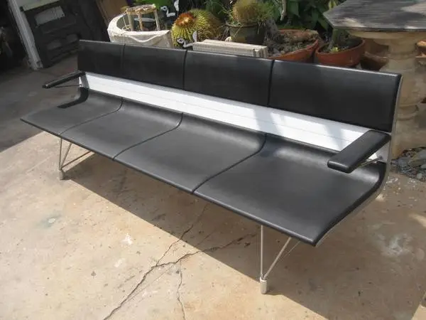 MCM Aero Bench By Sellex Of Spain. High End Rare Find.