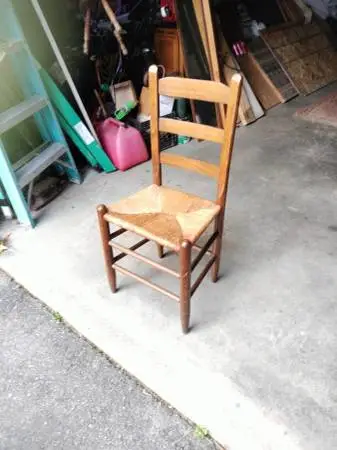 Vintage nice cane ladder back chair