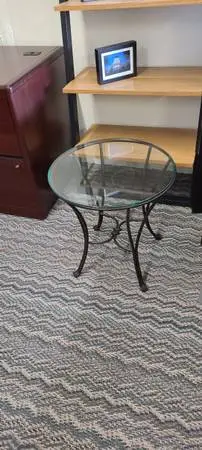 Glass End Table