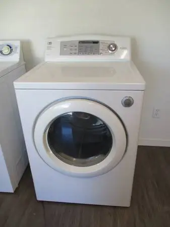 LG ELECTRIC DRYER with stainless steel drum