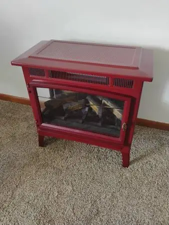 Portable space fireplace heater
