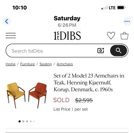 KORUP STOLEBRIK DANISH MODERN TEAK CHAIRS ( Mint Cond. )