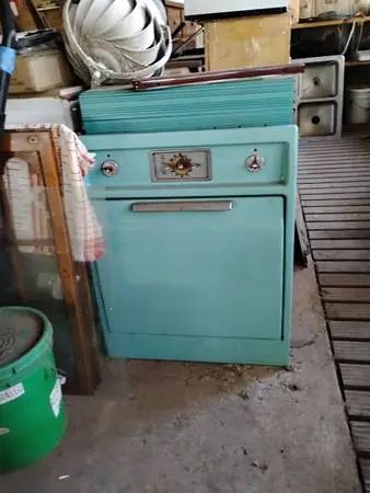 Wall oven, 1960s Robin egg blue