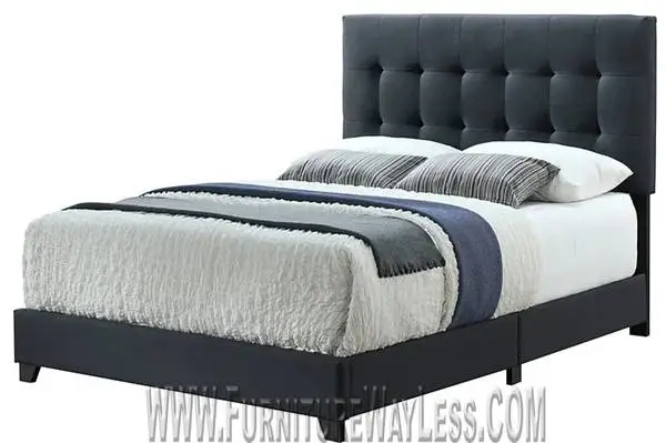 Factory Direct Patrick Charcoal Twin Size Bed