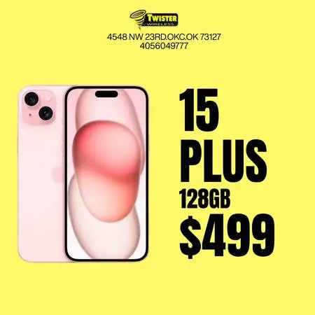 IPHONE 15 PLUS 128GB UNLOCKED - LIKE NEW - GUARANTEED IMEI