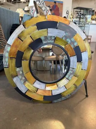 Southern Enterprises Baroda Round Decorative Mirror- 30X1.5X30