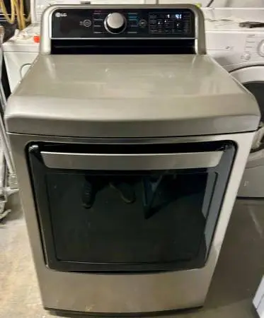 LG 27 Inch Electric Dryer with 7.3 cu/ft Capacity, StainlessSteel Drum