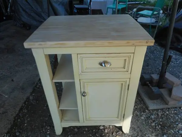 Butcher Block Top Kitchen Work Island