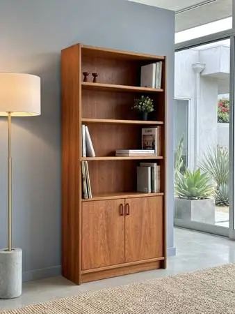 Danish Modern Mid Century Vintage Record Cabinet Bookshelf – Denmark