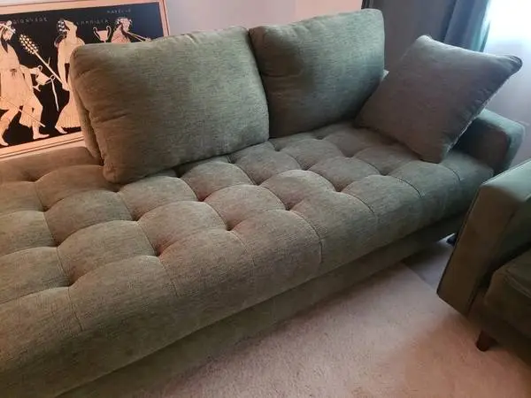 STORE CLEARANCE: Oversized Chaise Lounge - Olive Green