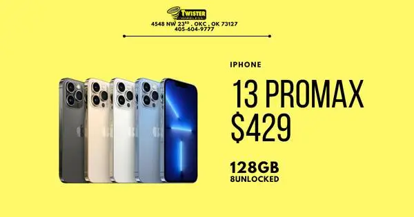 iPhone 13 Pro Max 128GB Unlocked - Like New - $50 Down Takes It Home