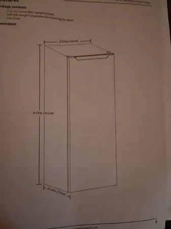 Insignia 7 Cubic Foot Freezer/Refrigerator