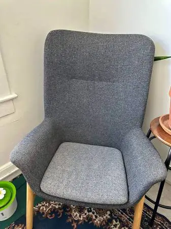 NEW Ikea VEDBO High Back Armchair, Gunnared Dark Gray