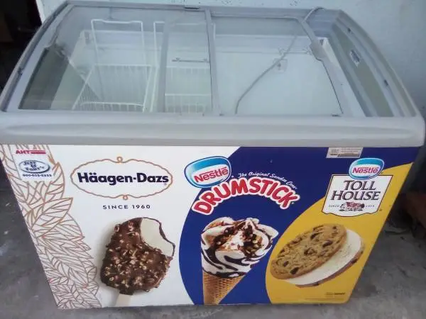 Nestle Ice Cream Display Freezer with light