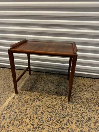 Vintage mid century modern teak end table