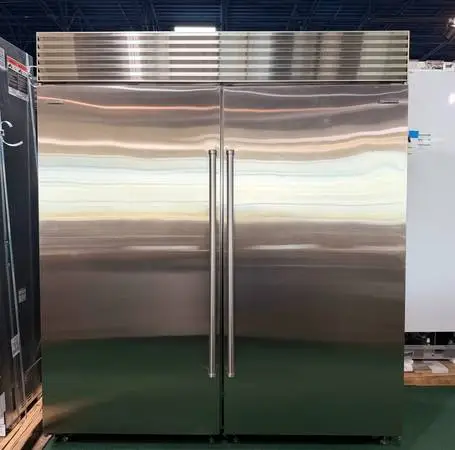 SUB ZERO 72 INCH BUILT IN REFRIGERATOR  FREEZER STAINLESS