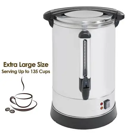 Commercial 100-Cup Extra Large Size Coffee Maker Brewing Broiler