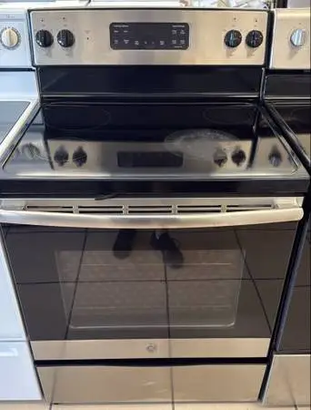 STOVE GLASS TOP GE STAINLESS STEEL