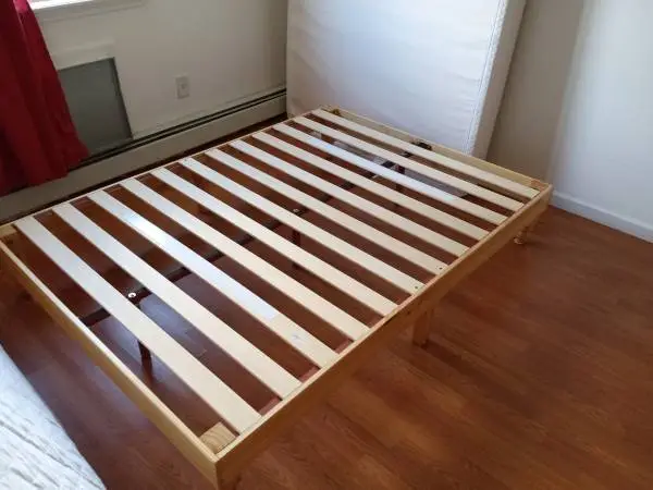 FULL Blonde Wood Bedframe (Slats included!)