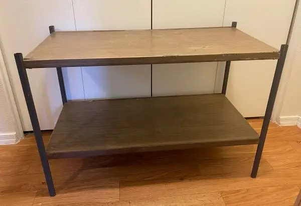 VINTAGE INDUSTRIAL METAL SHELF