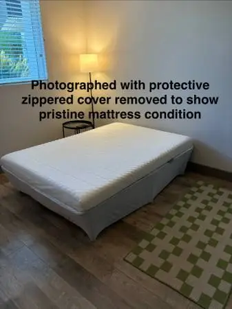 Like New IKEA Full Mattress and Bed Frame