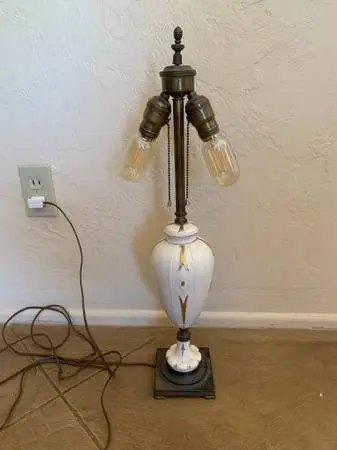 DAV ART NY Vintage Lamp With Lennox Porcelain