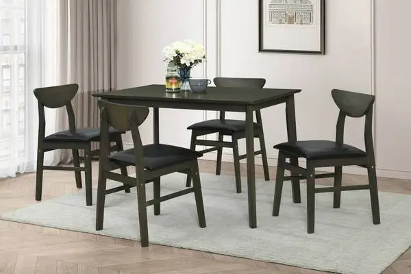 wood 5pc ELLIA dining set www.capricefurniture.com