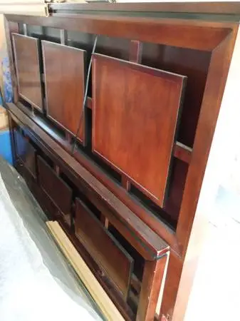 King Size Bed - Brownish cherry