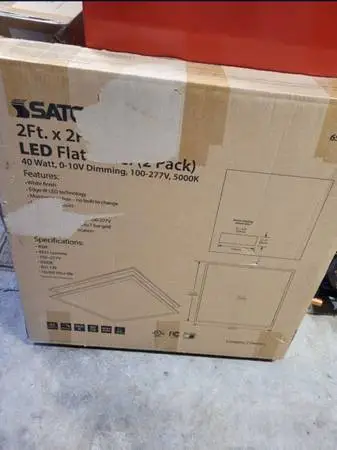 Satco Nuvo LED Backlit Flat Panel Lights (2)