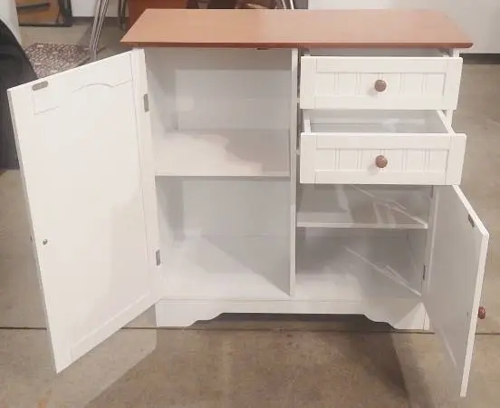 Kings Brand Furniture—Haber Kitchen Storage & Buffet Cabinet