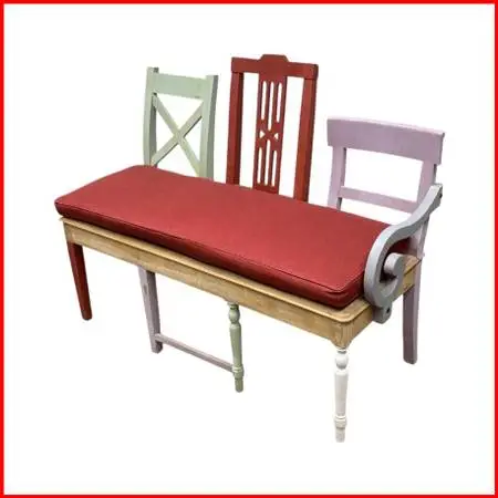 Upcycled Mixed-chair Bench