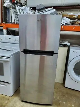 Apartment Size Whirlpool Stainless Refrigerator