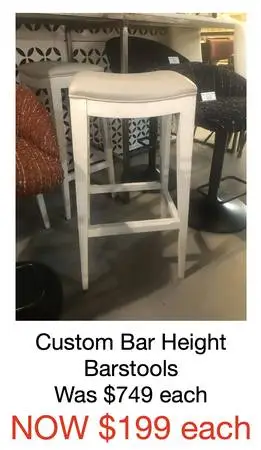 Leather Custom Bar Height Barstool, plus sale items!!!!!!!