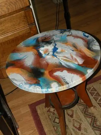 Epoxy Table, beautiful, eye catching.