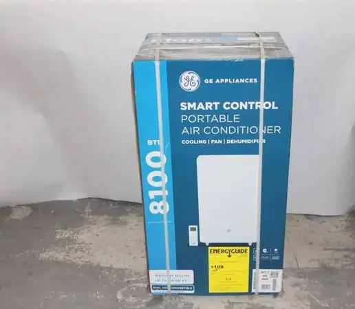 GE 350 SQ FT 8500 BTU SMART PORTABLE AIR CONDITIONER | APLS08WWB
