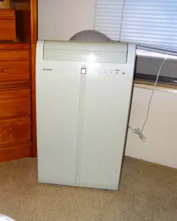 Sharp Portable Air Conditioner 9,500 BTU with Remote & Hardwar