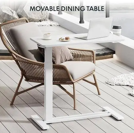 Movable desk or Dining table white color