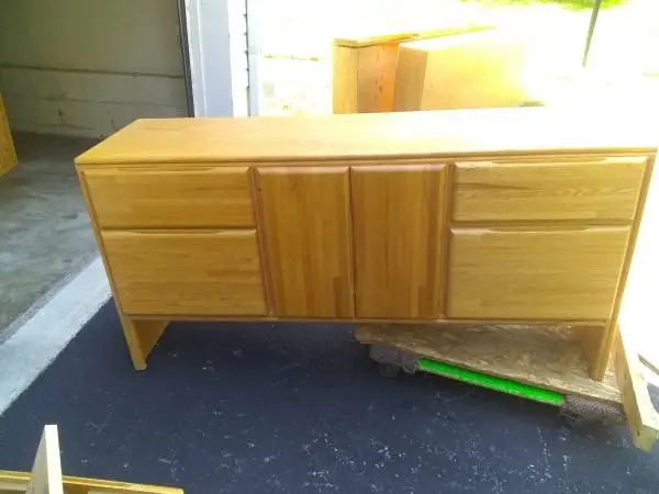 All original Oak - Credenza