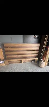 King platform bed
