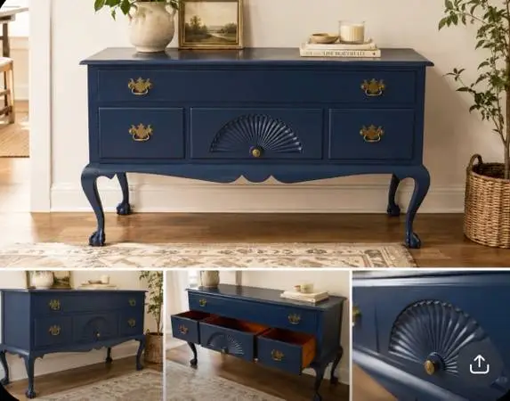 Vintage | Antique Queen Anne Lowboy Server