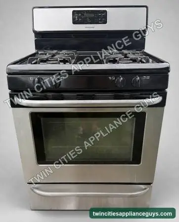 Frigidaire 30-Inch Gas Range — Black, 5.0 Cu Ft Oven — $200