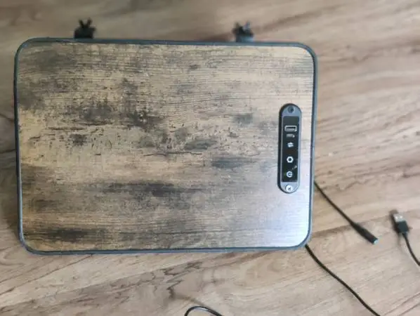 Bed frame bedside table with USB Type C And Type A Charging Station