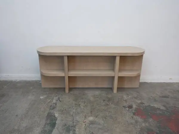 Indiya Ligth Wood Rounded Console $549.00 70 W x 18 W x 29H